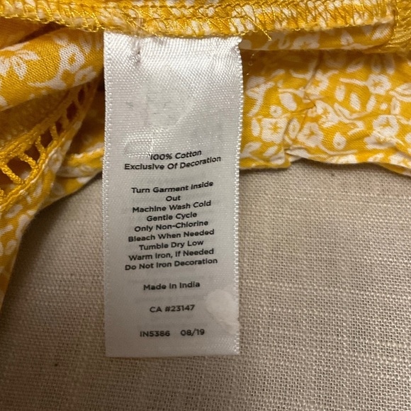 Talbots Yellow Floral Blouse - Picture 8 of 8
